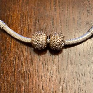 🔥Pandora Rose Gold Pave Charms